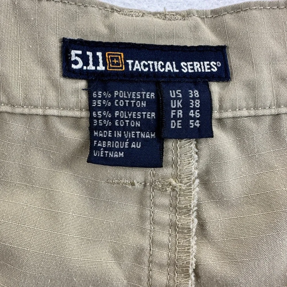 5.11 Tactical Taclite Pro Mens 38 Khaki Tan Ripstop Cargo Shorts Utility Hiking